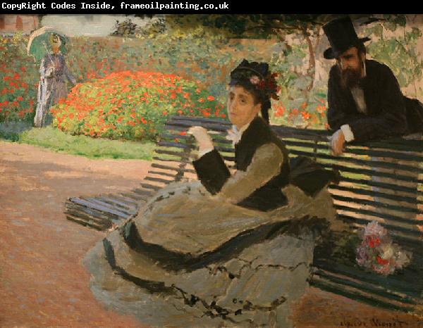 Claude Monet WLA metmuseum Camille Monet on a Garden Bench